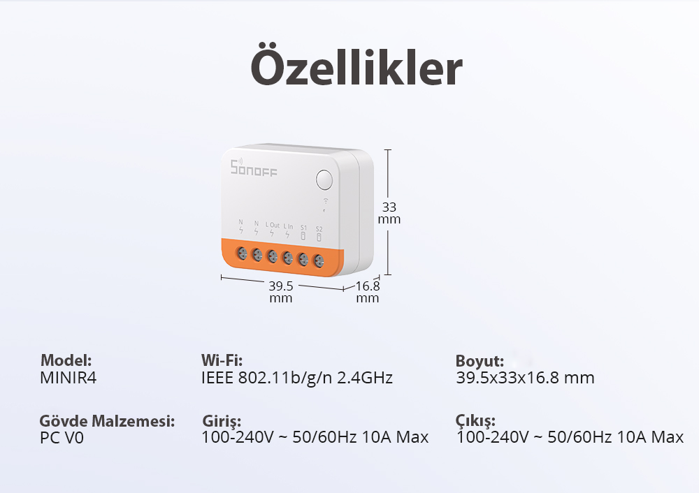 Sonoff MINI R4 Akıllı Röle Kurulumu