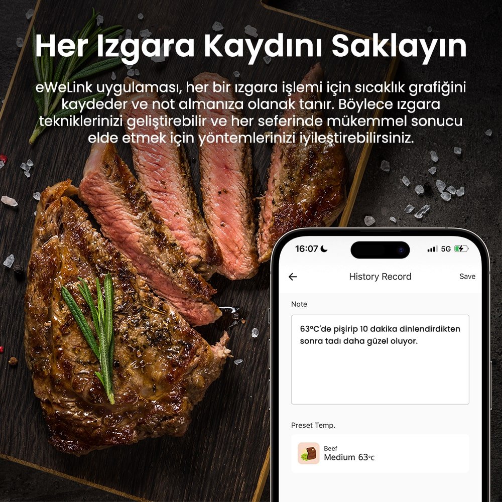 Sonoff Akıllı BBQ Et Termometresi