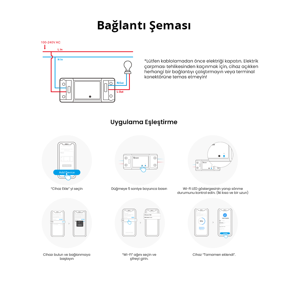 Sonoff Basic R4 Akıllı Röle