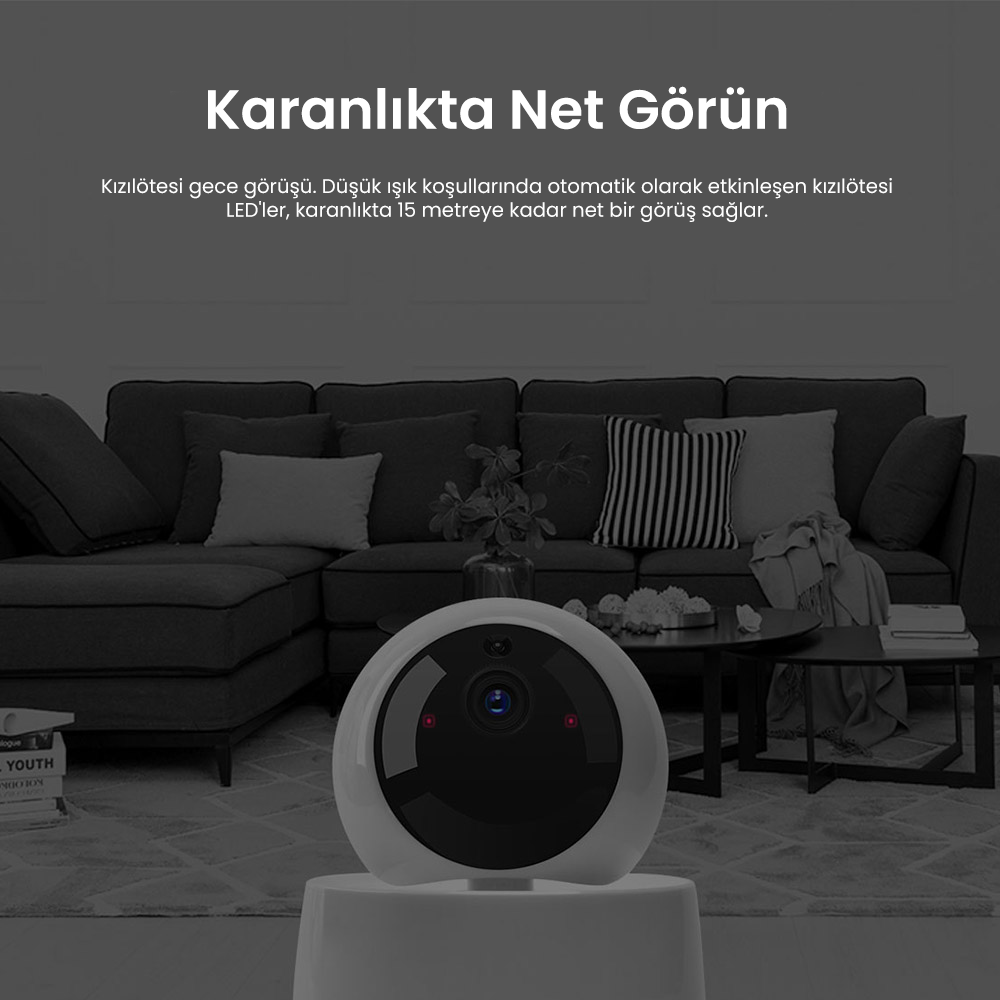 GK-200MP2-B Akıllı Kamera 360 Derece