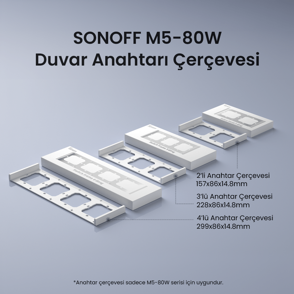 M5-1C-80W Beyaz Akıllı Duvar Anahtarı