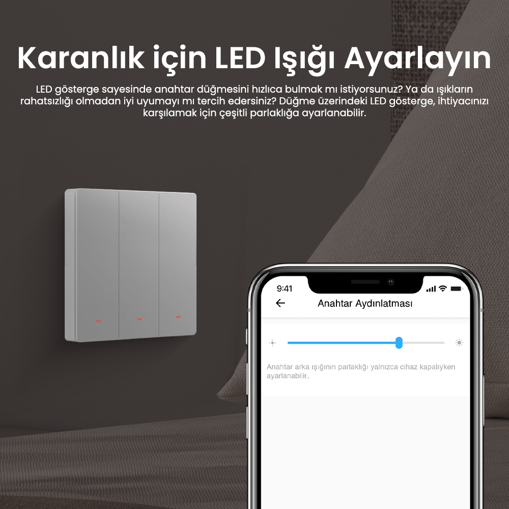 M5-1C-86w Beyaz Akıllı Duvar Anahtarı