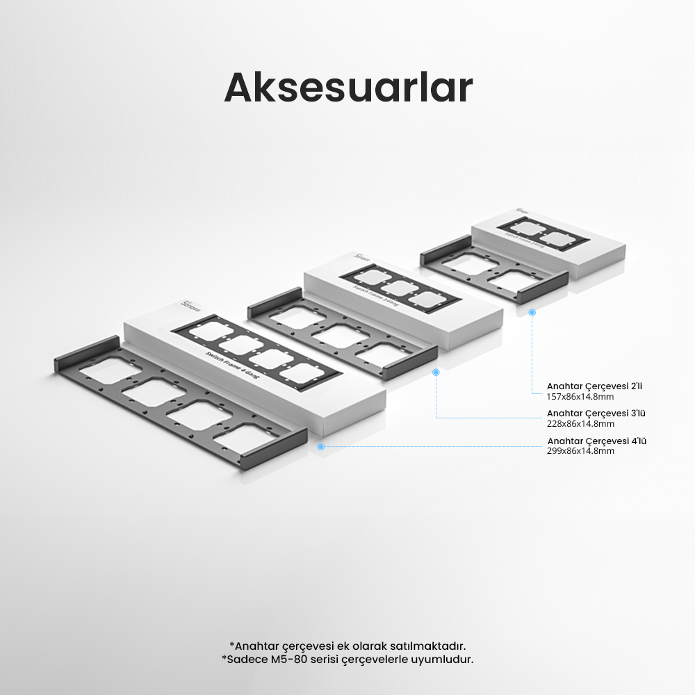 M5-3C-80 Akıllı Duvar Anahtarı