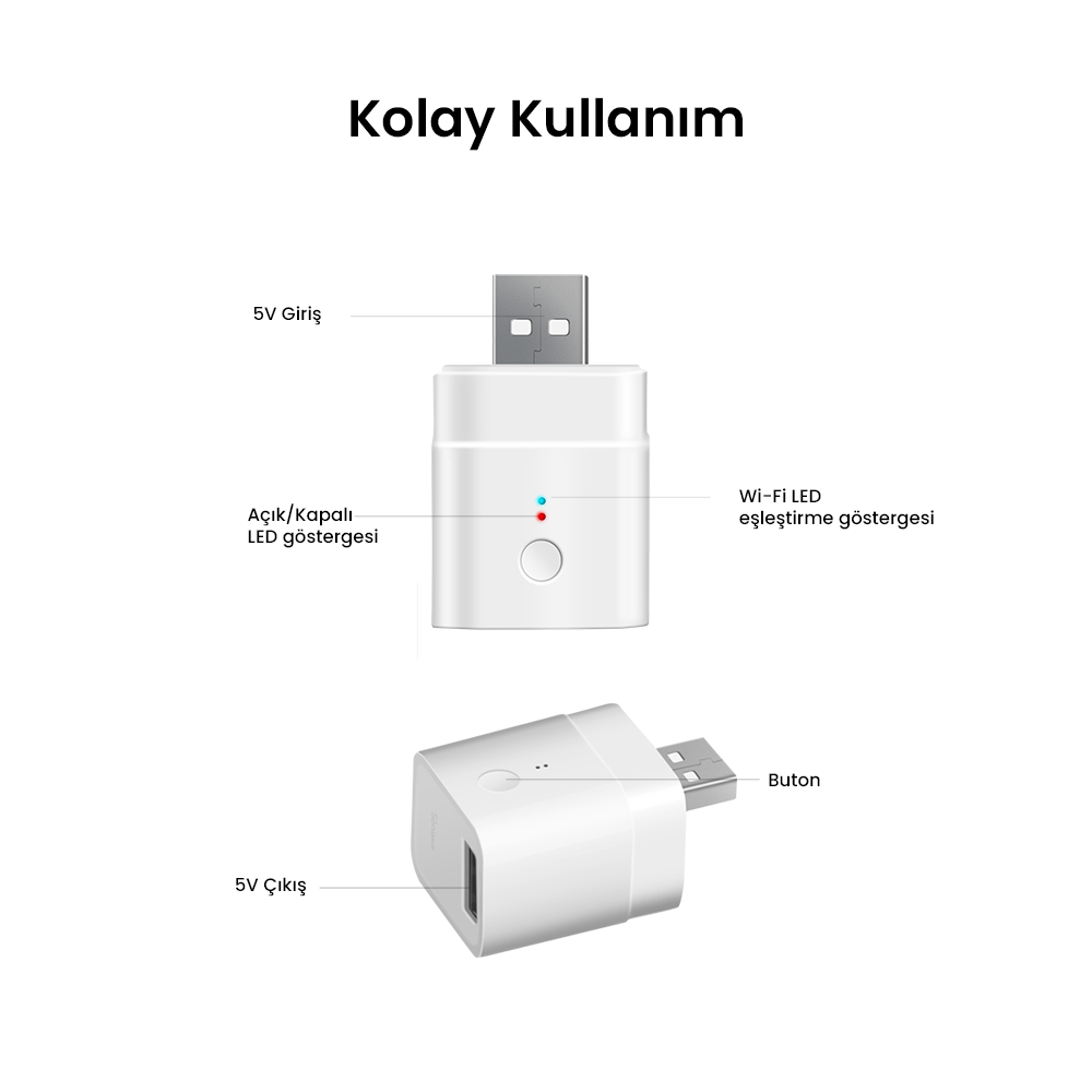 SONOFF Micro USB Akıllı Adaptör