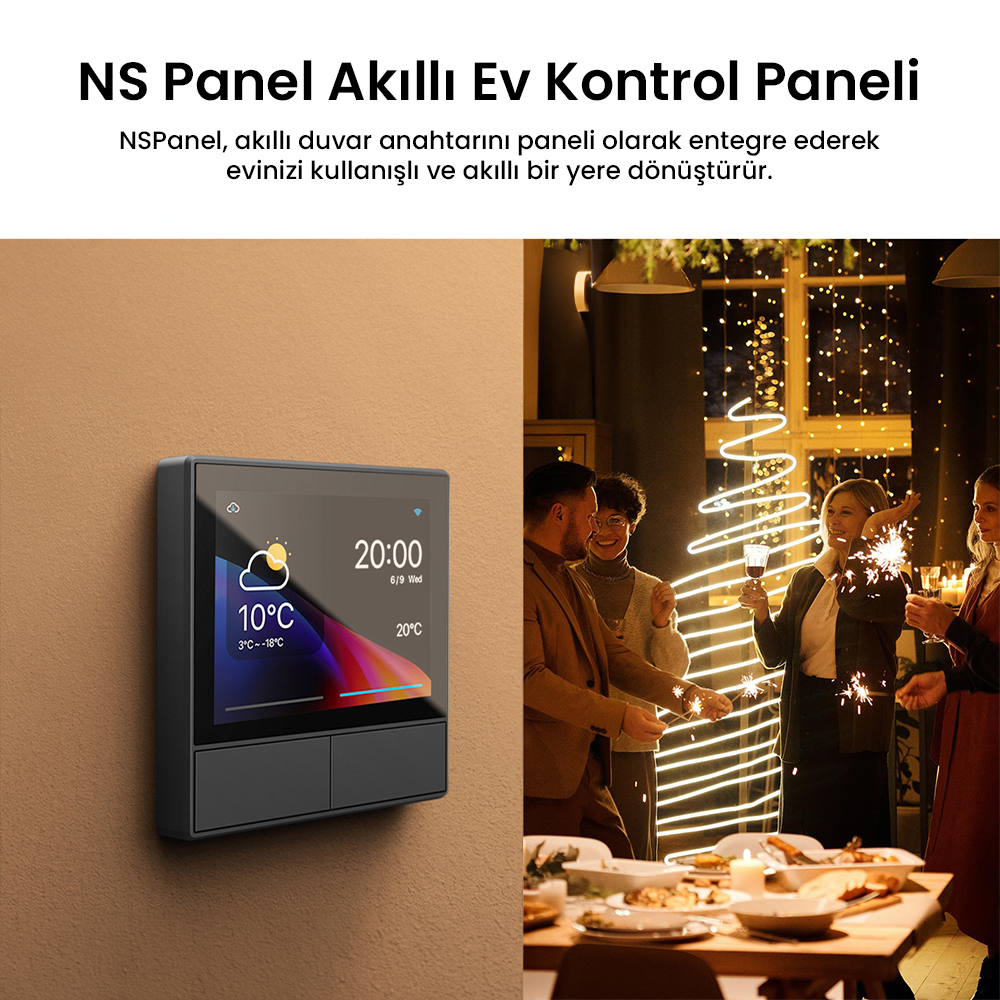 NS Panel Siyah Merkezi Kontrol Paneli