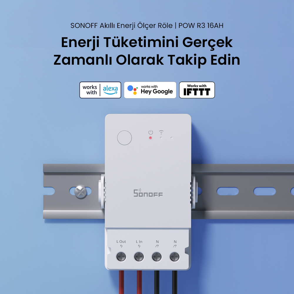 Pow R3 16AH Akıllı Enerji Ölçer