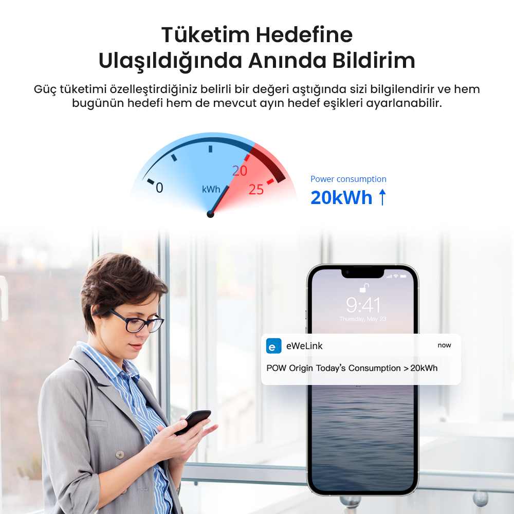 Pow R3 16AH Akıllı Enerji Ölçer