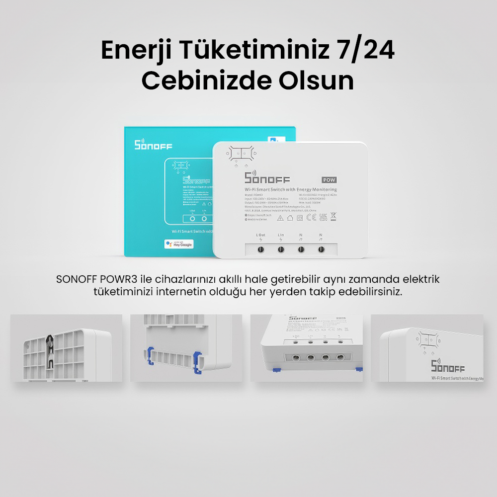 Pow R3 25AH Akıllı Enerji Ölçer