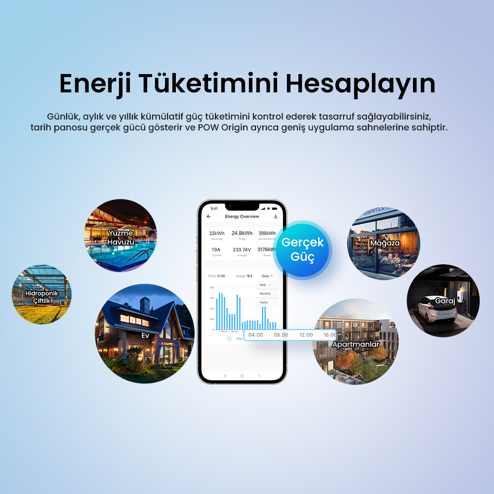 Pow R3 Elite 20AH Akıllı Enerji Ölçer