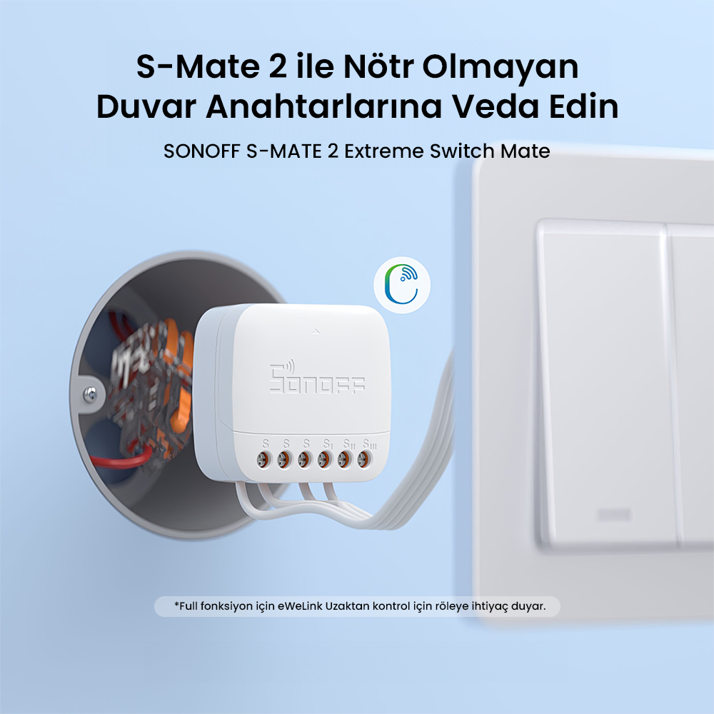 S-Mate 2 Nötrsüz Duvar Anahtarı Yardımcısı