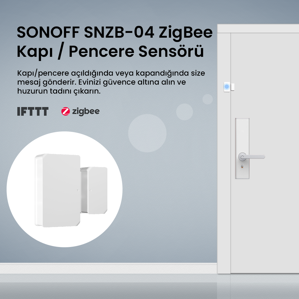 SNZB-04 ZigBee Kapı Pencere Sensörü