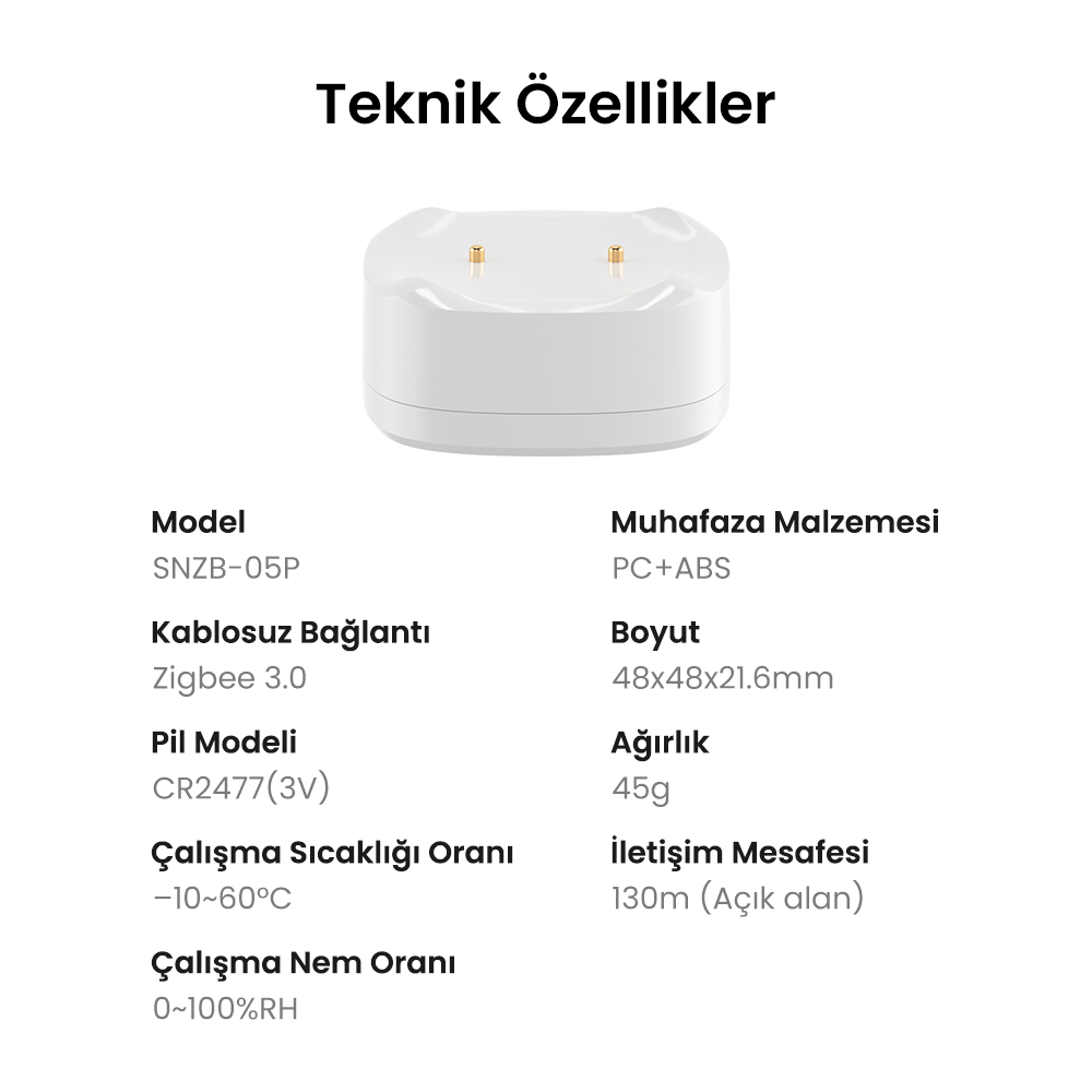 SNZB-05P ZigBee Su Kaçak Sensörü