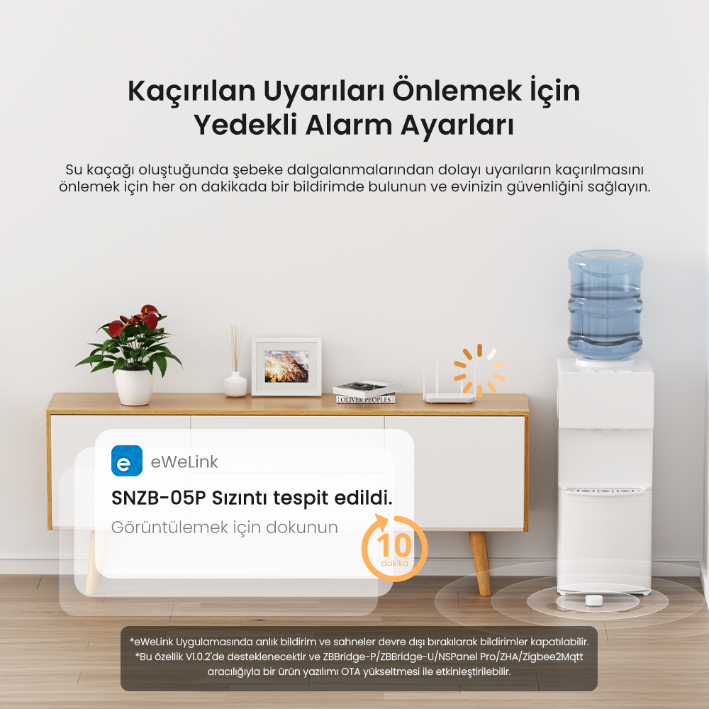 SNZB-05P ZigBee Su Kaçak Sensörü