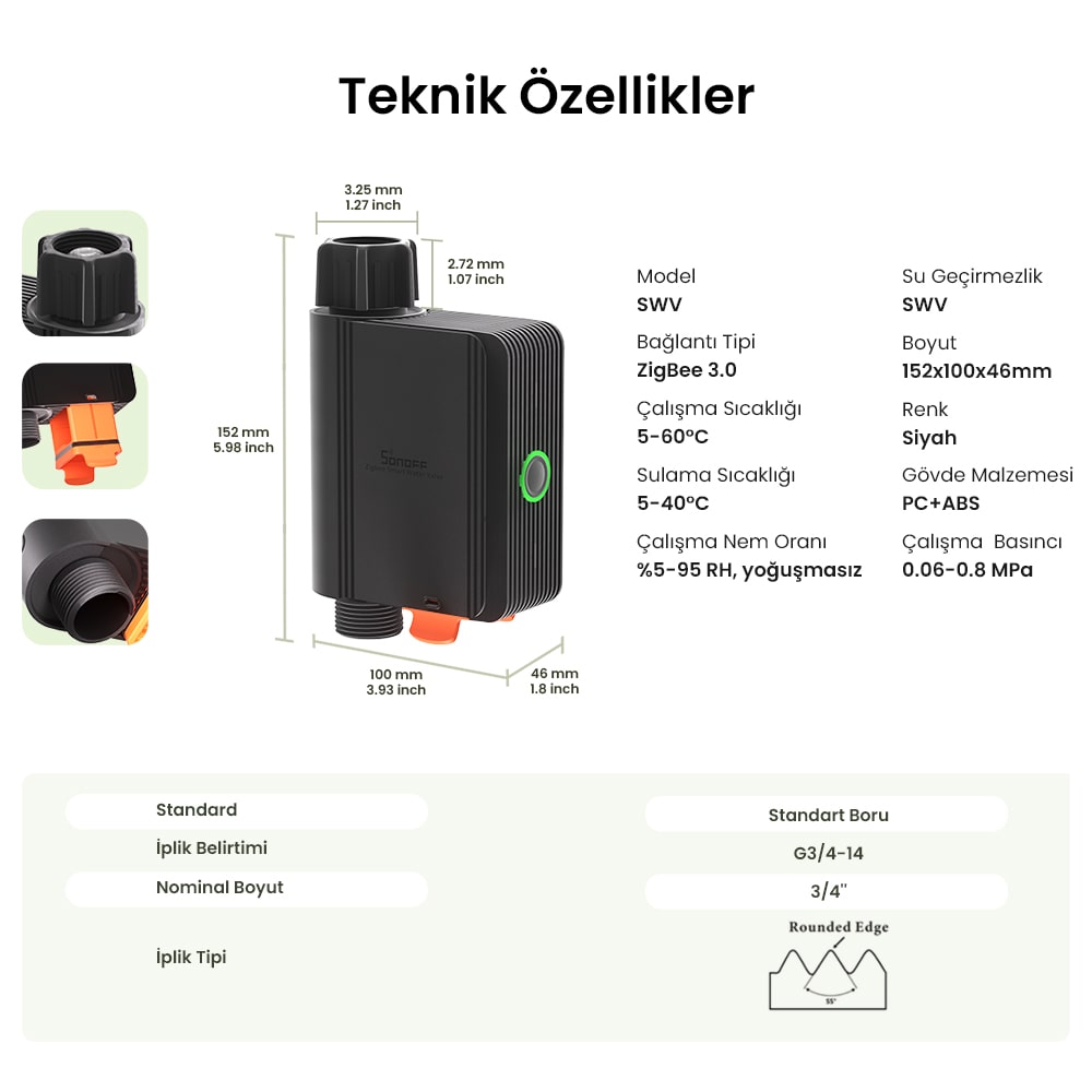 SONOFF ZigBee Akıllı Su Vanası