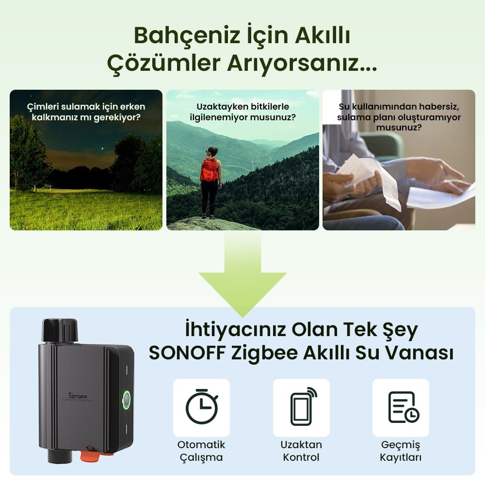 SONOFF ZigBee Akıllı Su Vanası