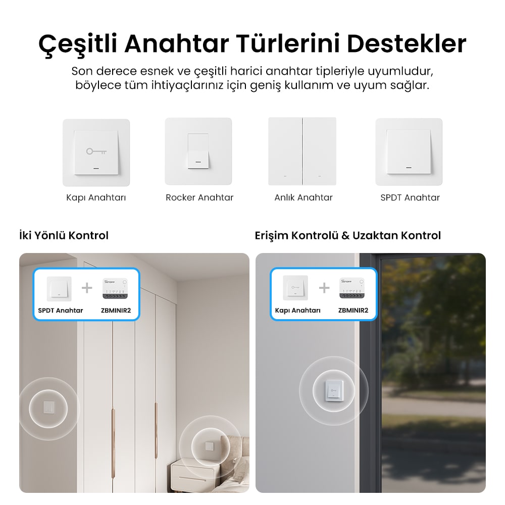 SONOFF ZigBee Mini R2 Akıllı Röle