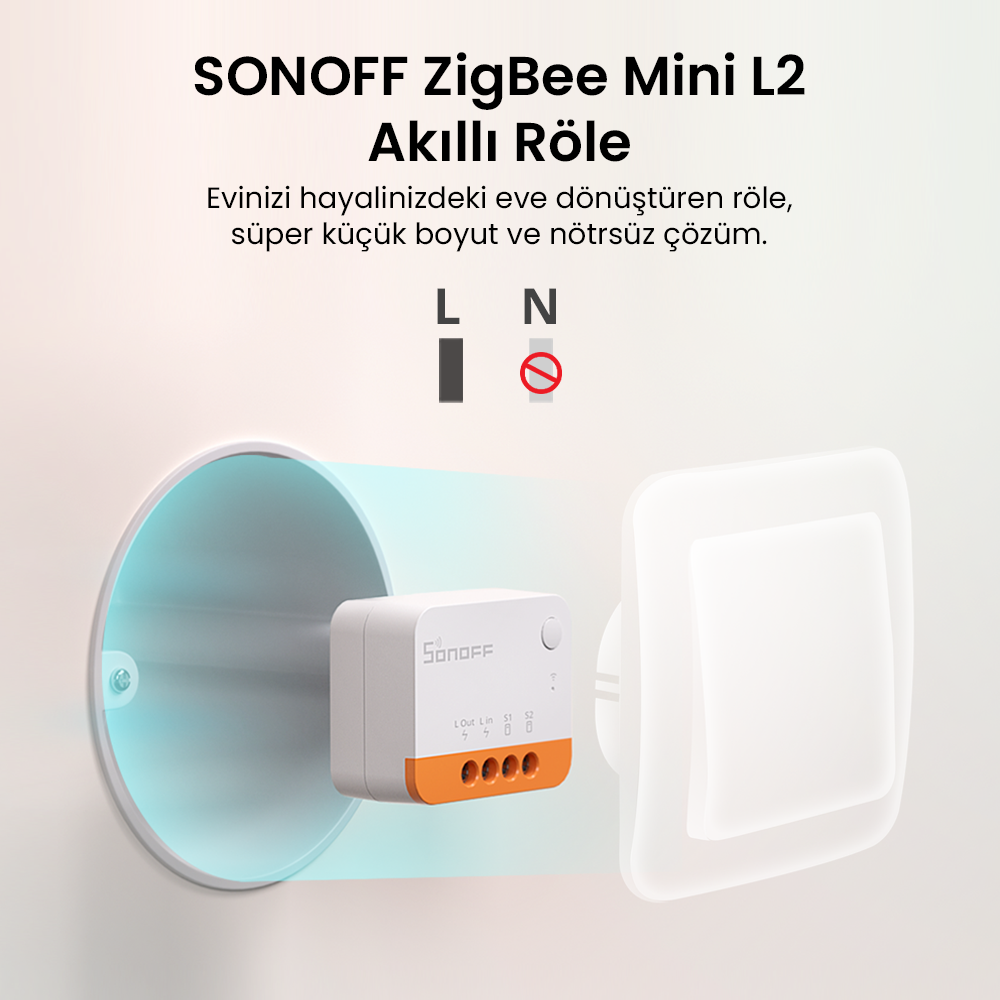 SONOFF ZigBee Mini L2 Akıllı Röle